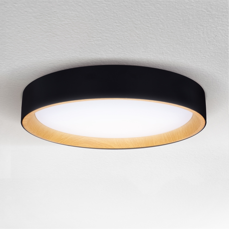 Brilagi - LED Hämardatav laevalgusti LARIOS LED/60W/230V 3000-6500K ø 49 cm must + kaugjuhtimispult