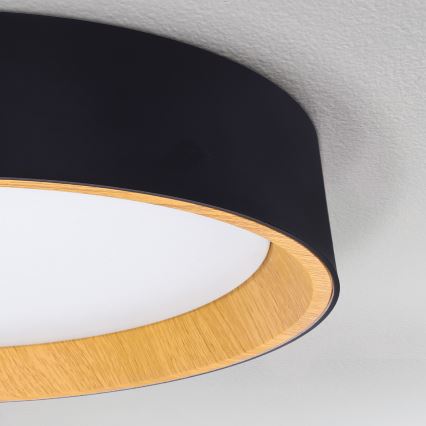 Brilagi - LED Hämardatav laevalgusti LARIOS LED/60W/230V 3000-6500K ø 49 cm must + kaugjuhtimispult