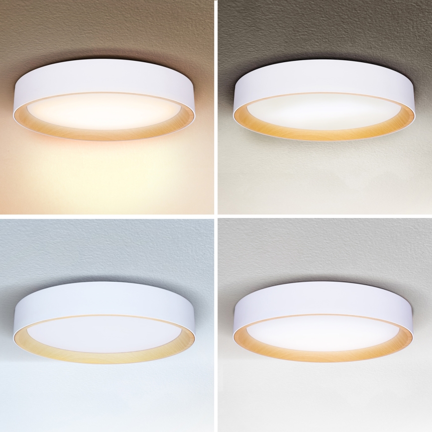 Brilagi - LED Hämardatav laevalgusti LARIOS LED/60W/230V 3000-6500K ø 49 cm valge + kaugjuhtimispult