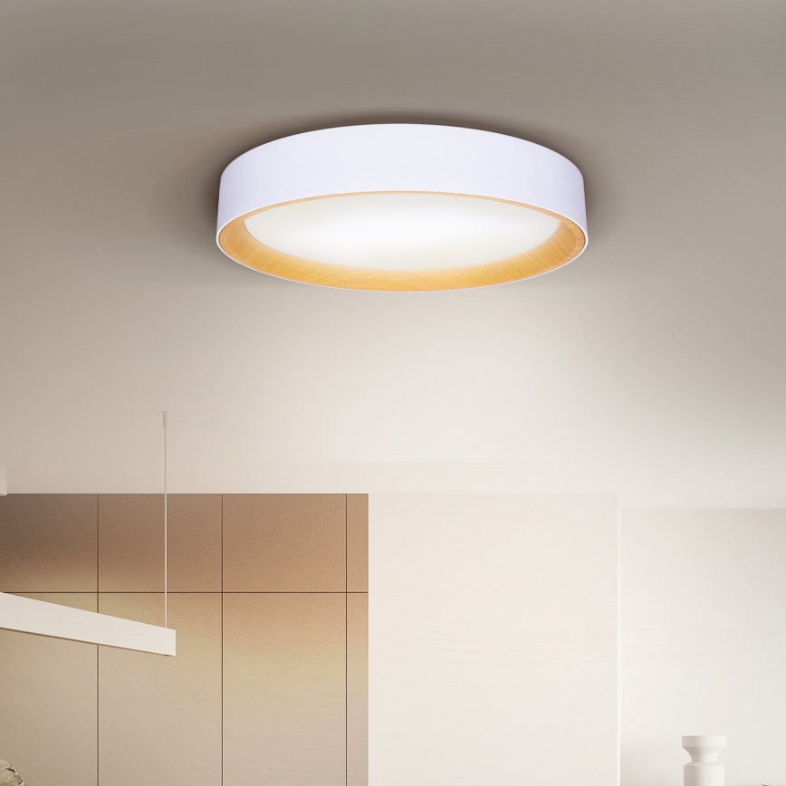 Brilagi - LED Hämardatav laevalgusti LARIOS LED/60W/230V 3000-6500K ø 49 cm valge + kaugjuhtimispult