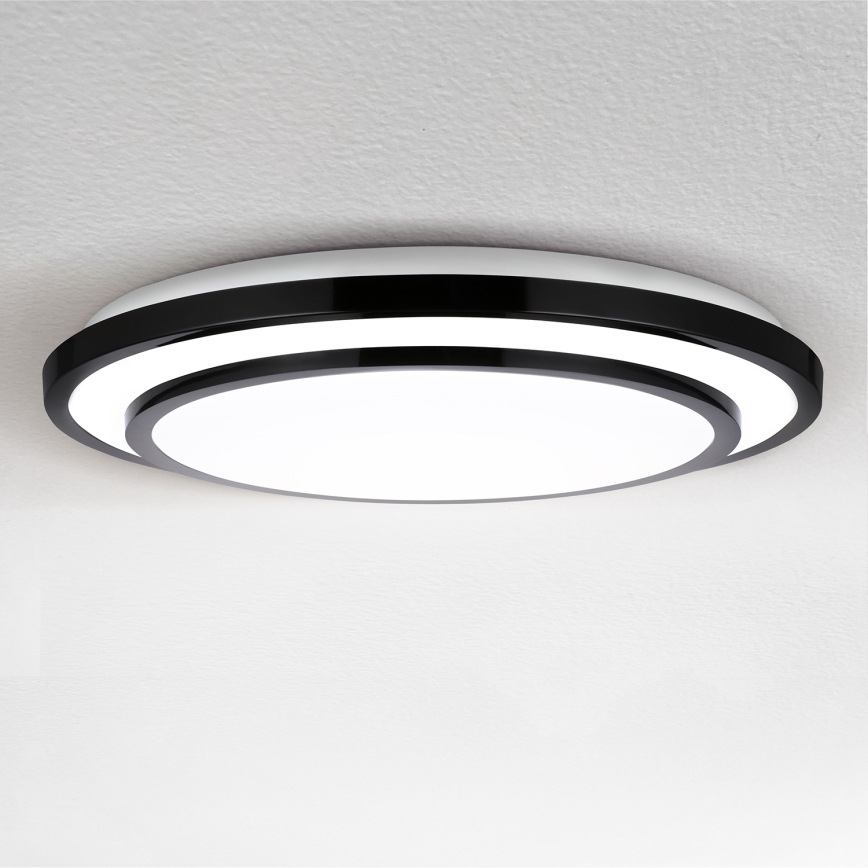 Brilagi - LED Hämardatav laevalgusti LUCIANO LED/48W/230V 3000-6500K ø 39 cm must + kaugjuhtimispult