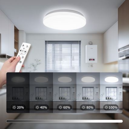 Brilagi - hämardatav LED-laelamp MILKY WAY LED/24W/230V 3000-6500K läbimõõt 38 cm + kaugjuhtimispult