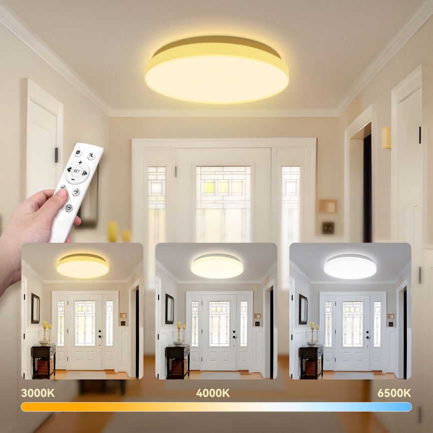 Brilagi - hämardatav LED-laelamp MILKY WAY LED/24W/230V 3000-6500K läbimõõt 38 cm + kaugjuhtimispult