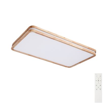 BRILAGI - dimmendatav LED-laevalgusti MOLINA SQUARE LED/128W/230V 3000-6000K tamm 90x60 cm + kaugjuhtimispult