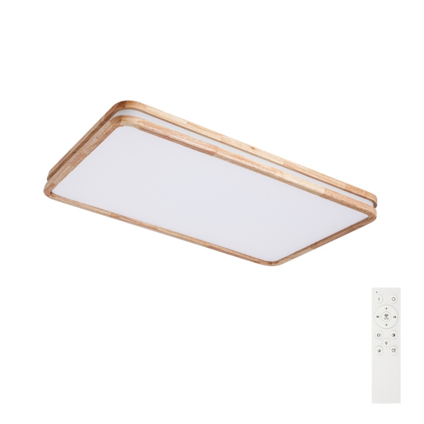 BRILAGI - dimmendatav LED-laevalgusti MOLINA SQUARE LED/128W/230V 3000-6000K tamm 90x60 cm + kaugjuhtimispult