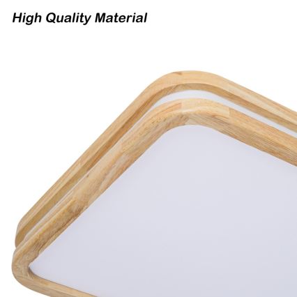 BRILAGI - dimmendatav LED-laevalgusti MOLINA SQUARE LED/128W/230V 3000-6000K tamm 90x60 cm + kaugjuhtimispult