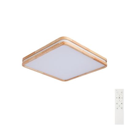 BRILAGI - LED hämardatav laelamp MOLINA SQUARE LED/80W/230V 3000-6000K tamm 60x60 cm + kaugjuhtimispult