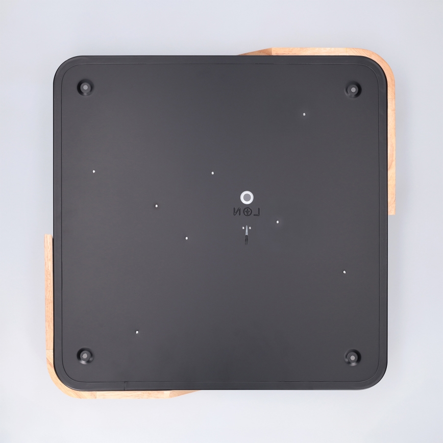 Brilagi - LED-hämardatav laelamp PILANA LED/48W/230V 3000-6500K tamm/must 42x42 cm + kaugjuhtimispult