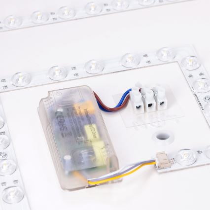 Brilagi - hämardatav LED-laelamp PILANA LED/48W/230V 3000-6500K tamm/valge 42x42 cm + kaugjuhtimispult