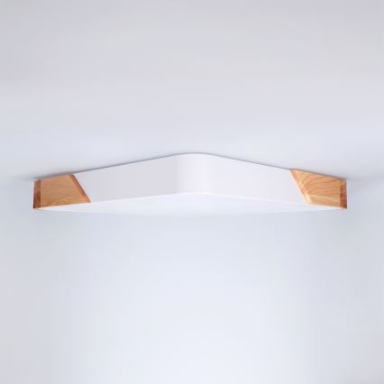 Brilagi - hämardatav LED-laelamp PILANA LED/48W/230V 3000-6500K tamm/valge 42x42 cm + kaugjuhtimispult