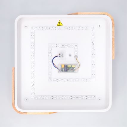 Brilagi - hämardatav LED-laelamp PILANA LED/48W/230V 3000-6500K tamm/valge 42x42 cm + kaugjuhtimispult