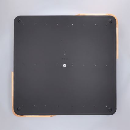 Brilagi - PILANA LED hämardatav laelamp LED/60W/230V 3000-6500K tamm/must 56x56 cm + kaugjuhtimispult