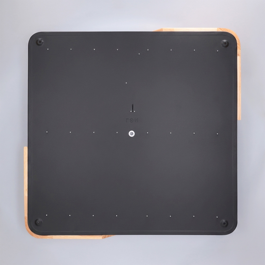 Brilagi - PILANA LED hämardatav laelamp LED/60W/230V 3000-6500K tamm/must 56x56 cm + kaugjuhtimispult