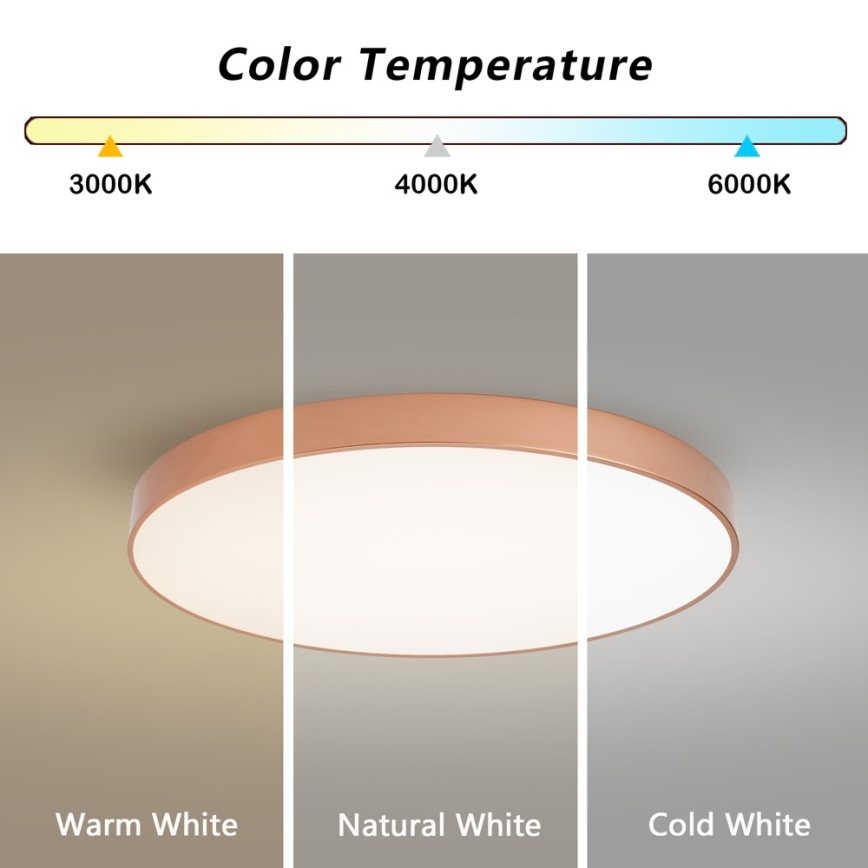 BRILAGI - LED-hämardatav laelamp POOL SMART LED/100 W/230 V 3000–6000 K Ø 80 cm Wi‑Fi Tuya pronks + kaugjuhtimispult