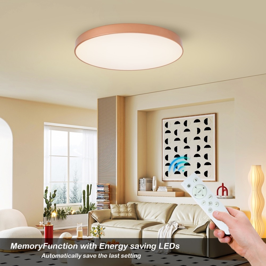 BRILAGI - LED-hämardatav laelamp POOL SMART LED/100 W/230 V 3000–6000 K Ø 80 cm Wi‑Fi Tuya pronks + kaugjuhtimispult