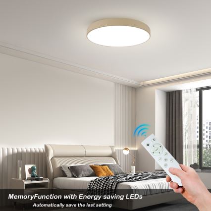 Brilagi - LED hämardatav laelamp POOL SMART LED/100W/230V 3000-6000K 80 cm beež Wi-Fi Tuya + kaugjuhtimispult