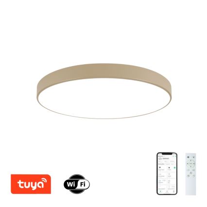 Brilagi - LED hämardatav laelamp POOL SMART LED/100W/230V 3000-6000K 80 cm beež Wi-Fi Tuya + kaugjuhtimispult
