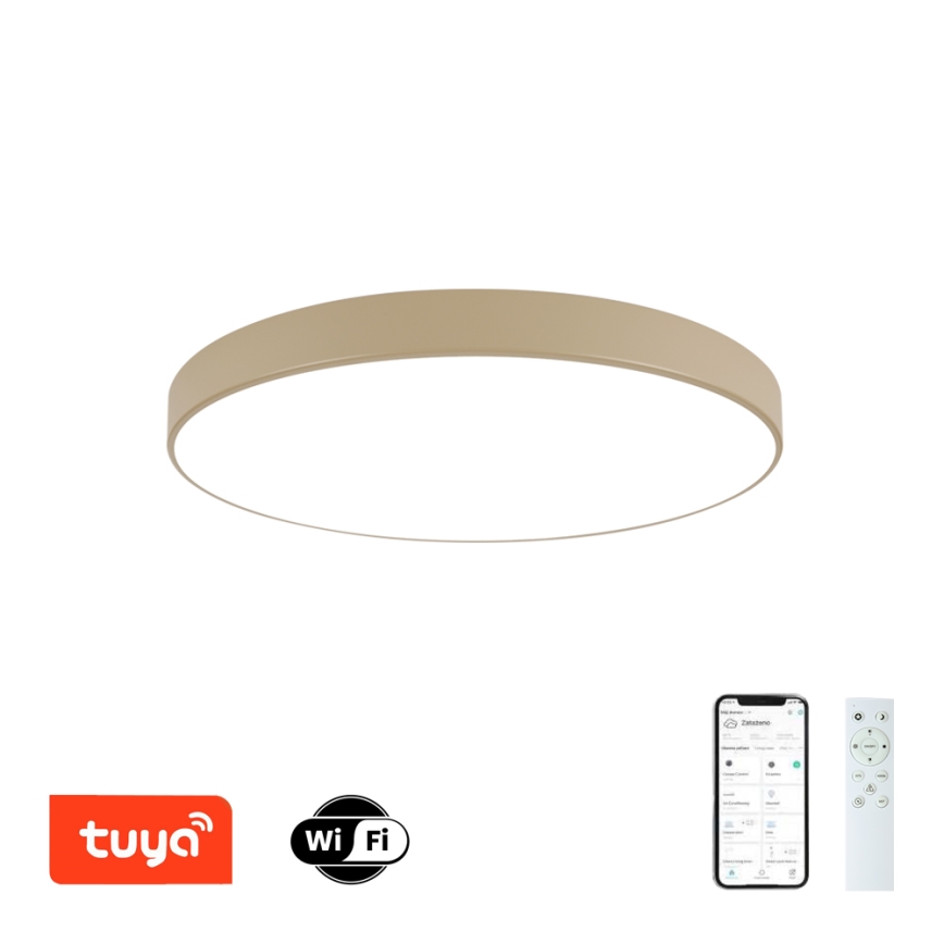 Brilagi - LED hämardatav laelamp POOL SMART LED/100W/230V 3000-6000K 80 cm beež Wi-Fi Tuya + kaugjuhtimispult