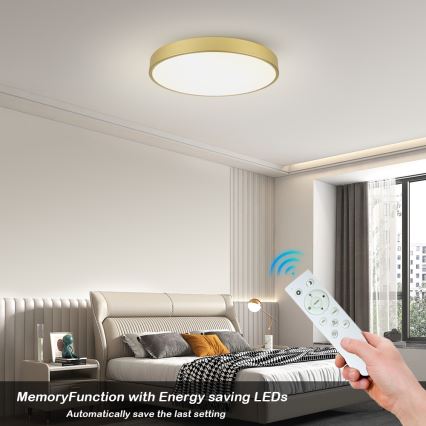 Brilagi - hämardatav LED-laelamp POOL SMART LED/100W/230V 3000-6000K 80 cm kuldne Wi-Fi Tuya + kaugjuhtimispult
