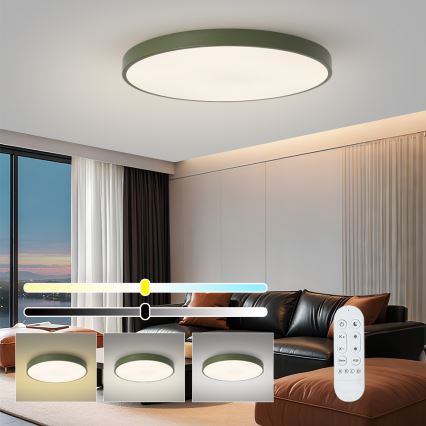 Brilagi - hämardatav LED-valgusti POOL SMART LED, 100 W, 230 V, Ø 80 cm, reguleeritav värvustemperatuur 3000–6000 K, Tuya Wi‑Fi ja kaugjuhtimispult, roheline