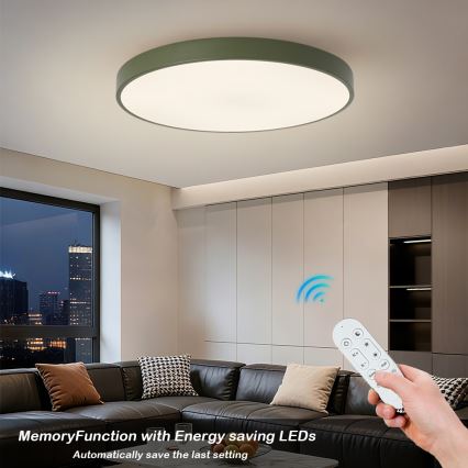 Brilagi - hämardatav LED-valgusti POOL SMART LED, 100 W, 230 V, Ø 80 cm, reguleeritav värvustemperatuur 3000–6000 K, Tuya Wi‑Fi ja kaugjuhtimispult, roheline