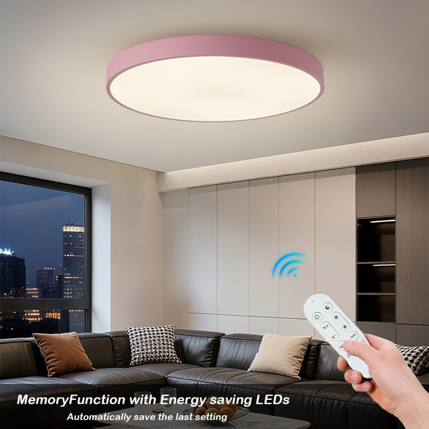 Brilagi - Hämardatav LED-valgusti POOL SMART LED/100W/230V Ø 80 cm 3000–6000K Wi-Fi Tuya + kaugjuhtimispult roosa