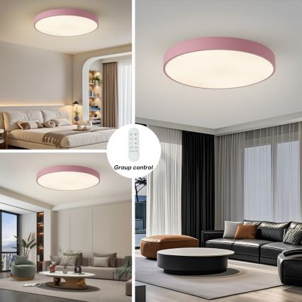 Brilagi - Hämardatav LED-valgusti POOL SMART LED/100W/230V Ø 80 cm 3000–6000K Wi-Fi Tuya + kaugjuhtimispult roosa