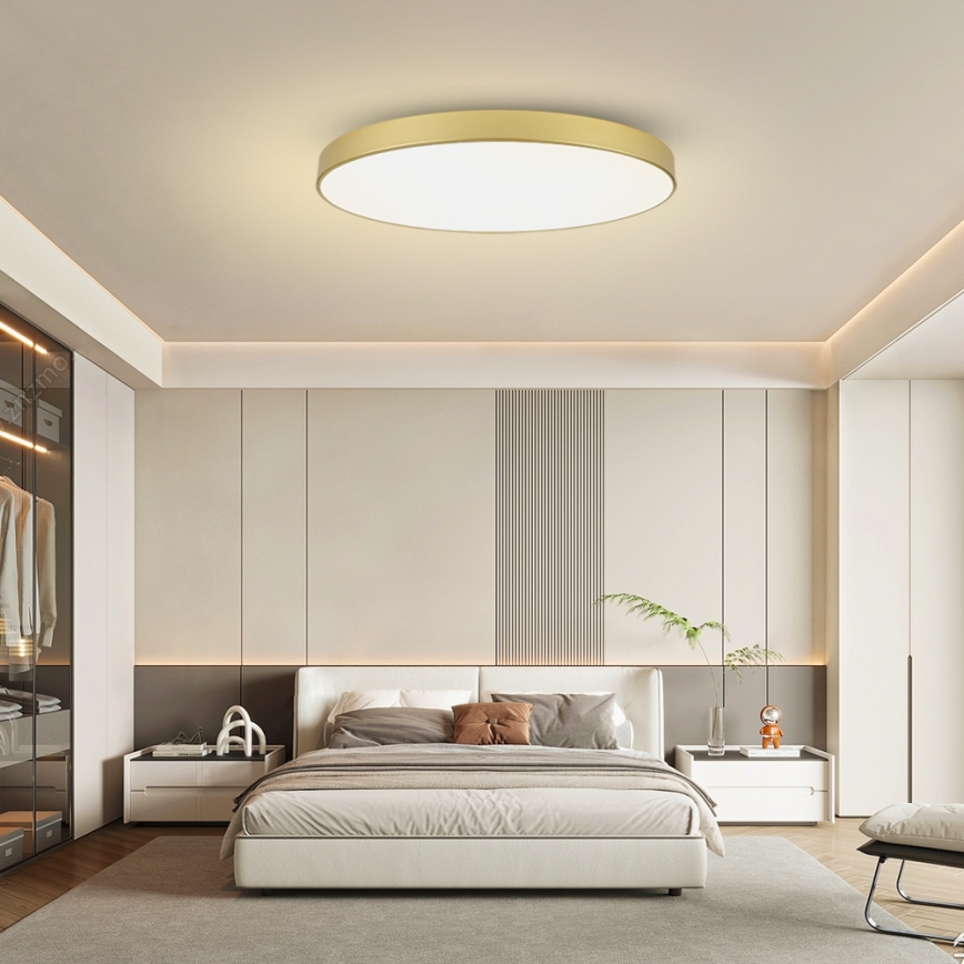 Brilagi - LED hämardatav laelamp POOL SMART LED/128W/230V 3000-6000K 100 cm kuldne Wi-Fi Tuya + kaugjuhtimispult