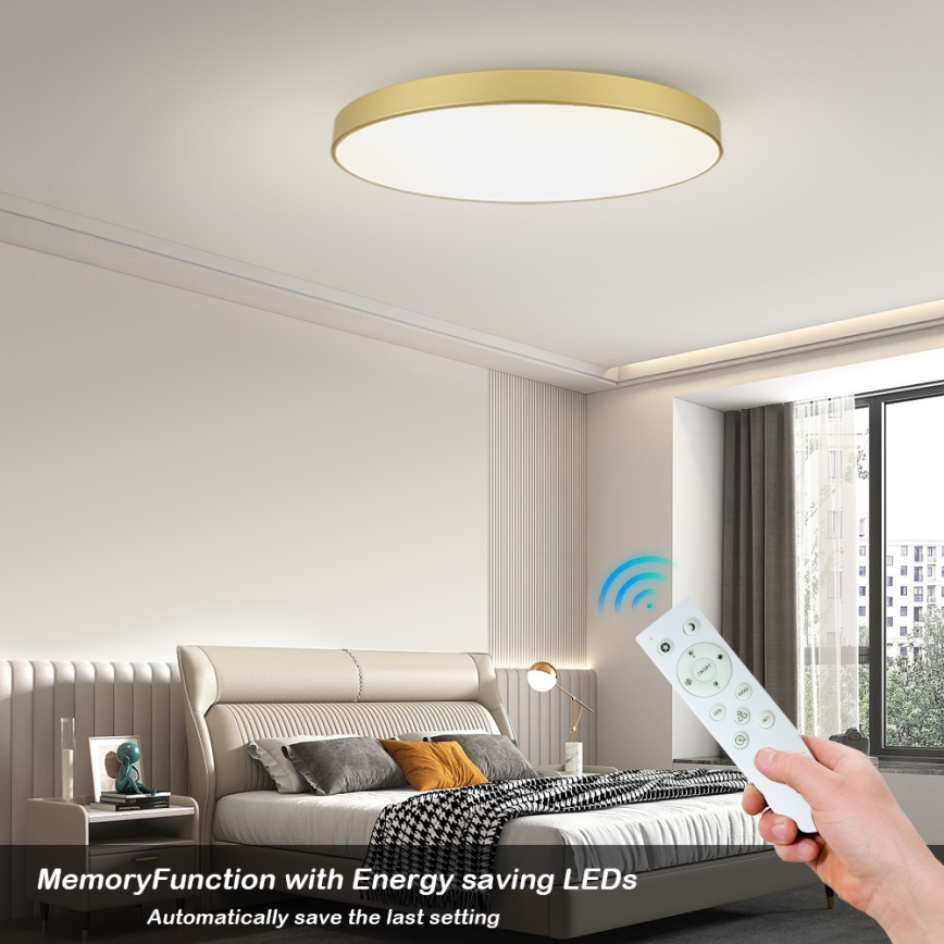 Brilagi - LED hämardatav laelamp POOL SMART LED/128W/230V 3000-6000K 100 cm kuldne Wi-Fi Tuya + kaugjuhtimispult