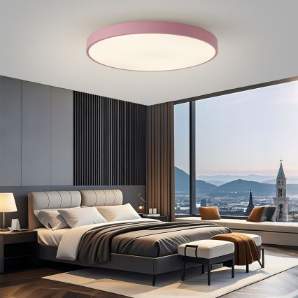 Brilagi - hämardatav LED-valgusti POOL SMART LED/128W/230V, Ø 100 cm, 3000–6000 K, Tuya Wi‑Fi + kaugjuhtimispult, roosa