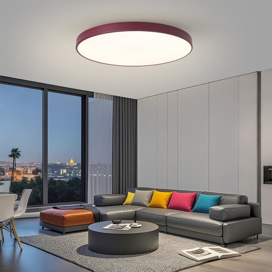 Brilagi - LED hämardatav valgusti POOL SMART LED/128W/230V läbimõõt 100 cm 3000-6000K Wi-Fi Tuya + kaugjuhtimispult bordoopunane