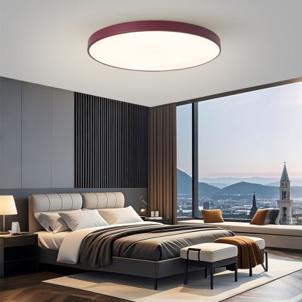 Brilagi - LED hämardatav valgusti POOL SMART LED/128W/230V läbimõõt 100 cm 3000-6000K Wi-Fi Tuya + kaugjuhtimispult bordoopunane