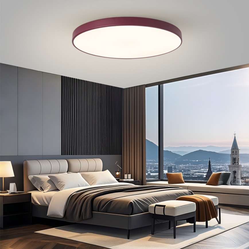 Brilagi - LED hämardatav valgusti POOL SMART LED/128W/230V läbimõõt 100 cm 3000-6000K Wi-Fi Tuya + kaugjuhtimispult bordoopunane