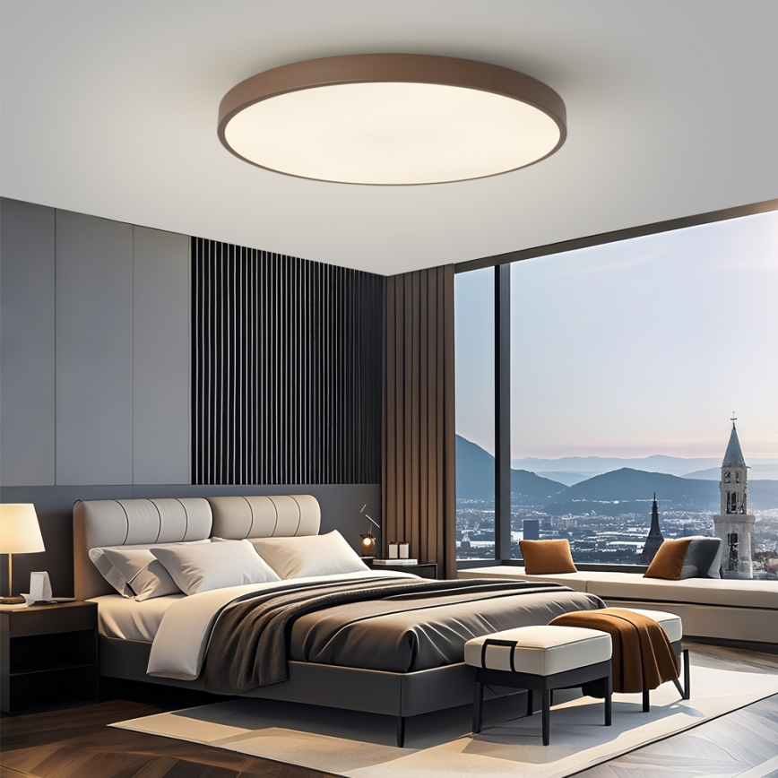 Brilagi - hämardatav LED-valgusti POOL SMART LED/128W/230V läbimõõt 100 cm 3000-6000K Wi-Fi Tuya + kaugjuhtimispult pruun