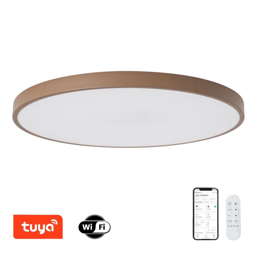 Brilagi - hämardatav LED-valgusti POOL SMART LED/128W/230V läbimõõt 100 cm 3000-6000K Wi-Fi Tuya + kaugjuhtimispult pruun