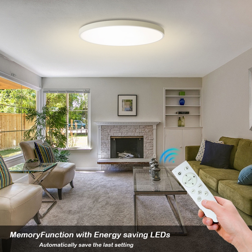 Brilagi - hämardatav LED laevalgusti POOL SMART LED/128W/230V 3000–6000K Ø 100 cm Wi-Fi Tuya valge + kaugjuhtimispult