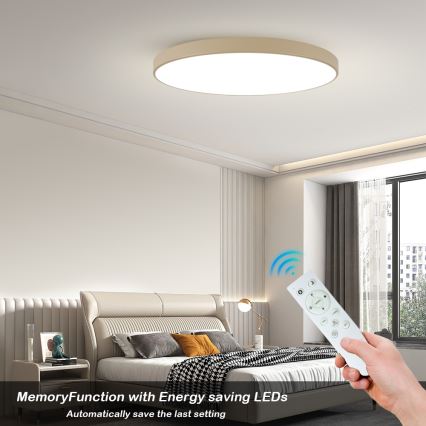 Brilagi - Hämardatav LED laevalgusti POOL SMART LED/180W/230V 3000-6000K 120 cm beež Wi-Fi Tuya + kaugjuhtimispult