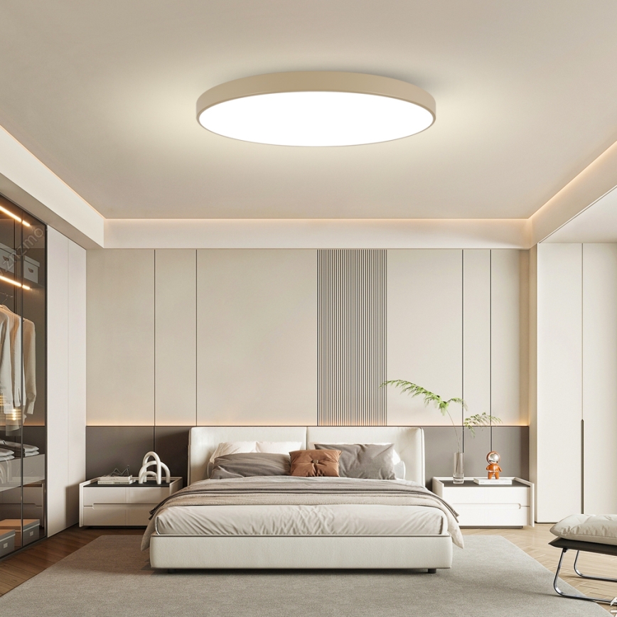 Brilagi - hämardatav LED-laelamp POOL SMART LED/180W/230V 3000-6000K 120 cm beež Wi-Fi Tuya + kaugjuhtimispult