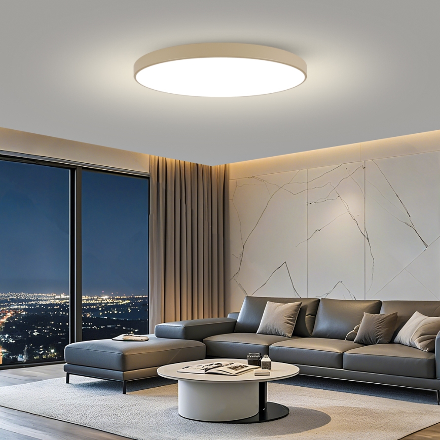 Brilagi - hämardatav LED-laelamp POOL SMART LED/180W/230V 3000-6000K 120 cm beež Wi-Fi Tuya + kaugjuhtimispult