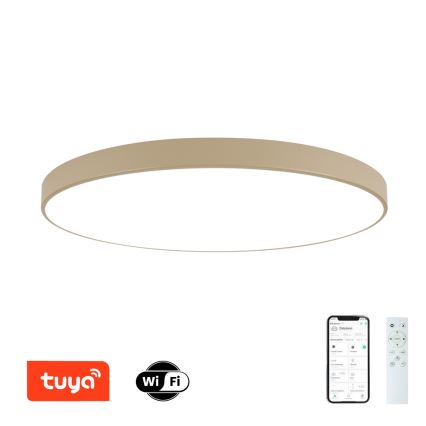 Brilagi - hämardatav LED-laelamp POOL SMART LED/180W/230V 3000-6000K 120 cm beež Wi-Fi Tuya + kaugjuhtimispult