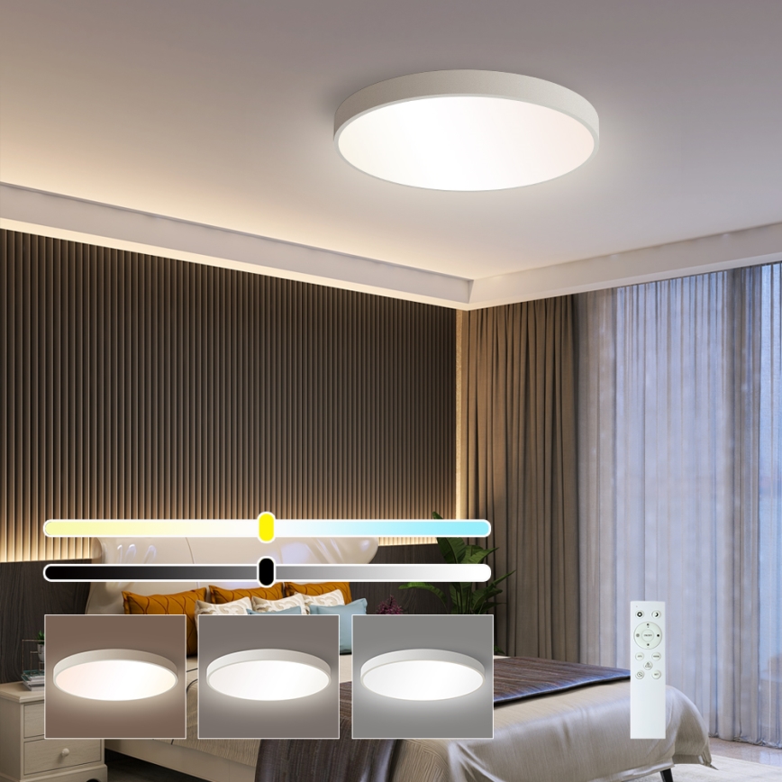 Brilagi - LED hämardatav laelamp POOL SMART LED/48W/230V 40 cm 3000-6000K Wi-Fi Tuya + kaugjuhtimispult valge