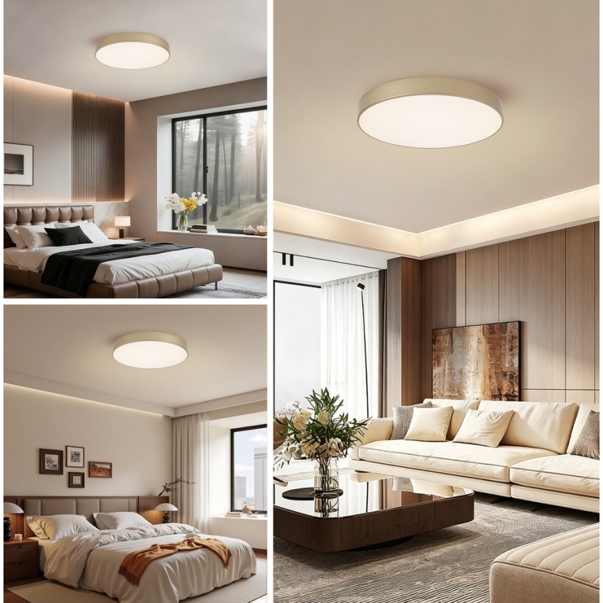 BRILAGI - Hämardatav LED-laelamp POOL SMART LED/60W/230V 3000-6000K läbimõõt 50 cm Wi-Fi Tuya kuldne + kaugjuhtimispult