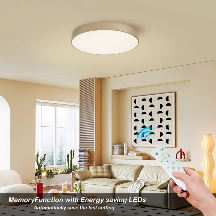 BRILAGI - Hämardatav LED-laelamp POOL SMART LED/60W/230V 3000-6000K läbimõõt 50 cm Wi-Fi Tuya kuldne + kaugjuhtimispult