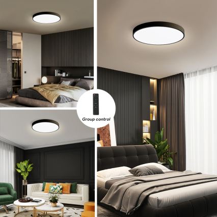 Brilagi - LED Hämardatav laevalgusti POOL SMART LED/60W/230V 50 cm 3000-6000K Wi-Fi Tuya + kaugjuhtimispult must