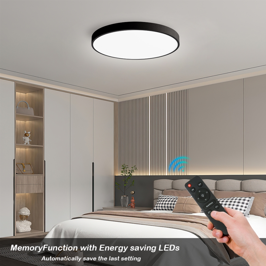 Brilagi - LED Hämardatav laevalgusti POOL SMART LED/60W/230V 50 cm 3000-6000K Wi-Fi Tuya + kaugjuhtimispult must