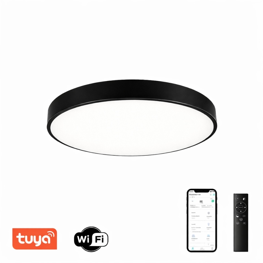 Brilagi - LED Hämardatav laevalgusti POOL SMART LED/60W/230V 50 cm 3000-6000K Wi-Fi Tuya + kaugjuhtimispult must
