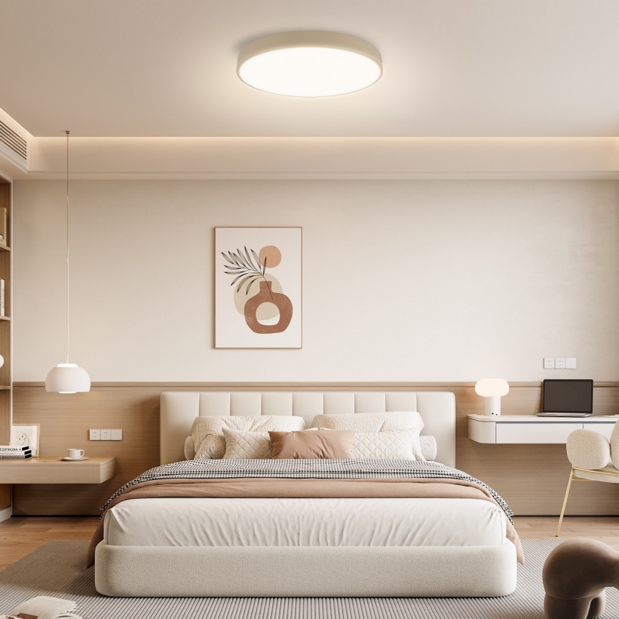 Brilagi - Hämardatav LED laevalgusti POOL SMART LED/60W/230V 3000-6000K läbimõõduga 50 cm Wi-Fi Tuya beež + kaugjuhtimispult