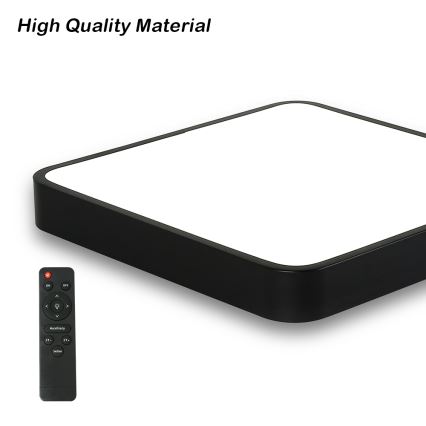 Brilagi - LED Hämardatav laevalgusti POOL SQUARE LED/36W/230V 3000-6000K 40x40 cm must + kaugjuhtimispult