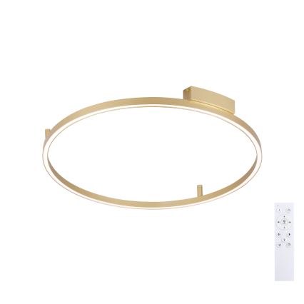 Brilagi - PORTOFINO hämardatav LED laelamp 60W/230V 3000-6000K läbimõõt 80 cm kuldne + kaugjuhtimispult
