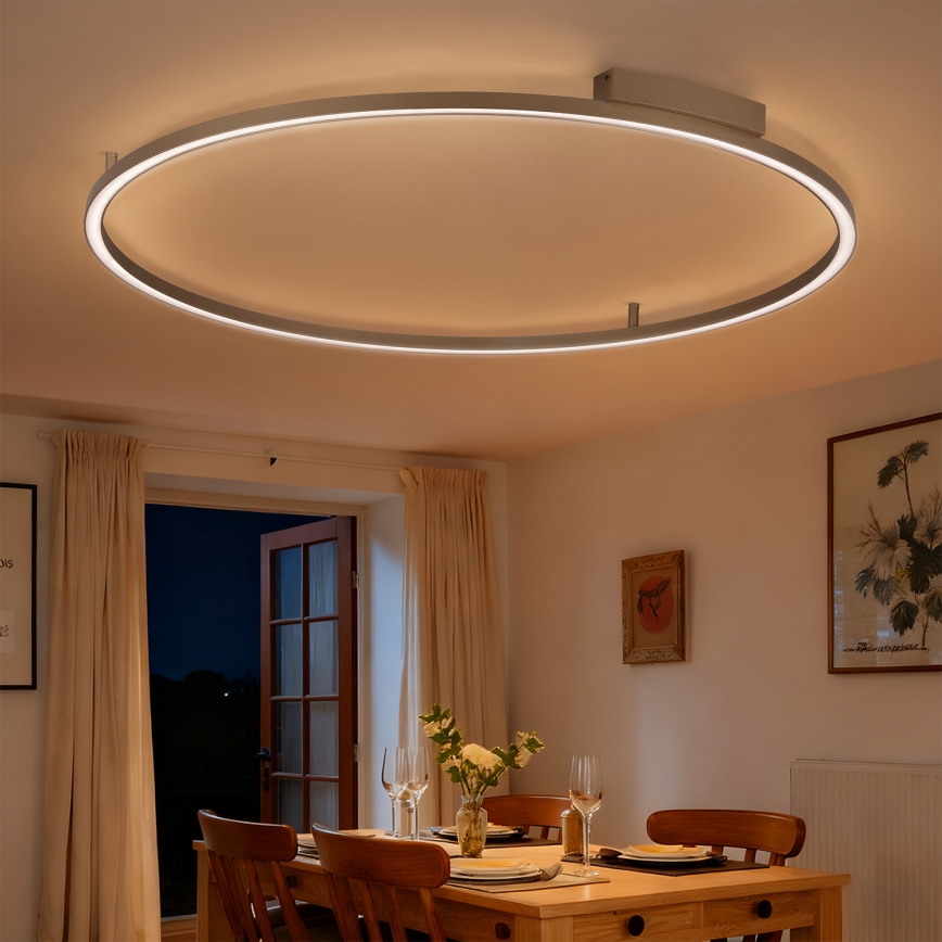 Brilagi - hämardatav LED laevalgusti PORTOFINO LED/85W/230V 3000-6000K läbimõõt 120 cm beež + kaugjuhtimispult